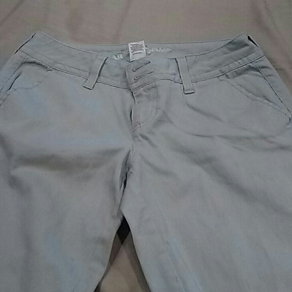 Khaki flare pants
